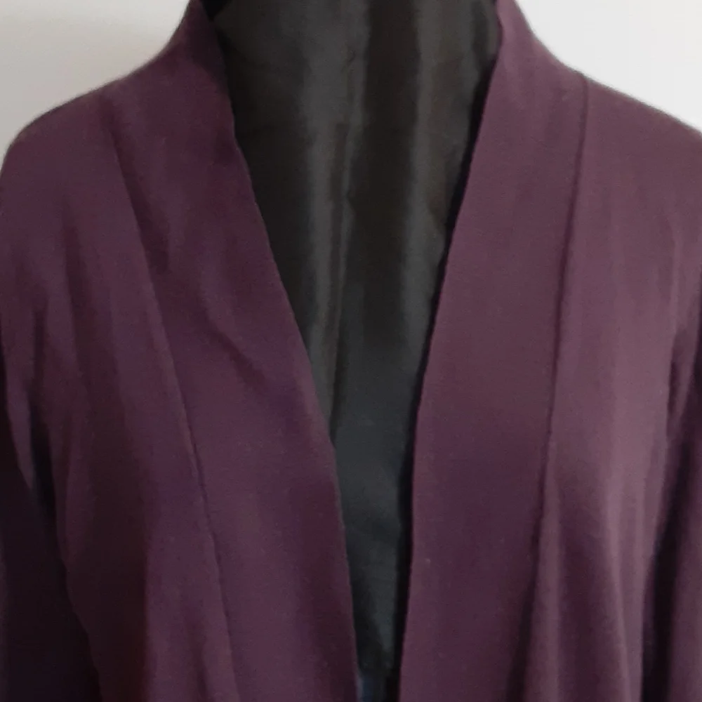 3/15 or FREE wP Merona open long layering cardigan shell edge EUC - Picture 2 of 8